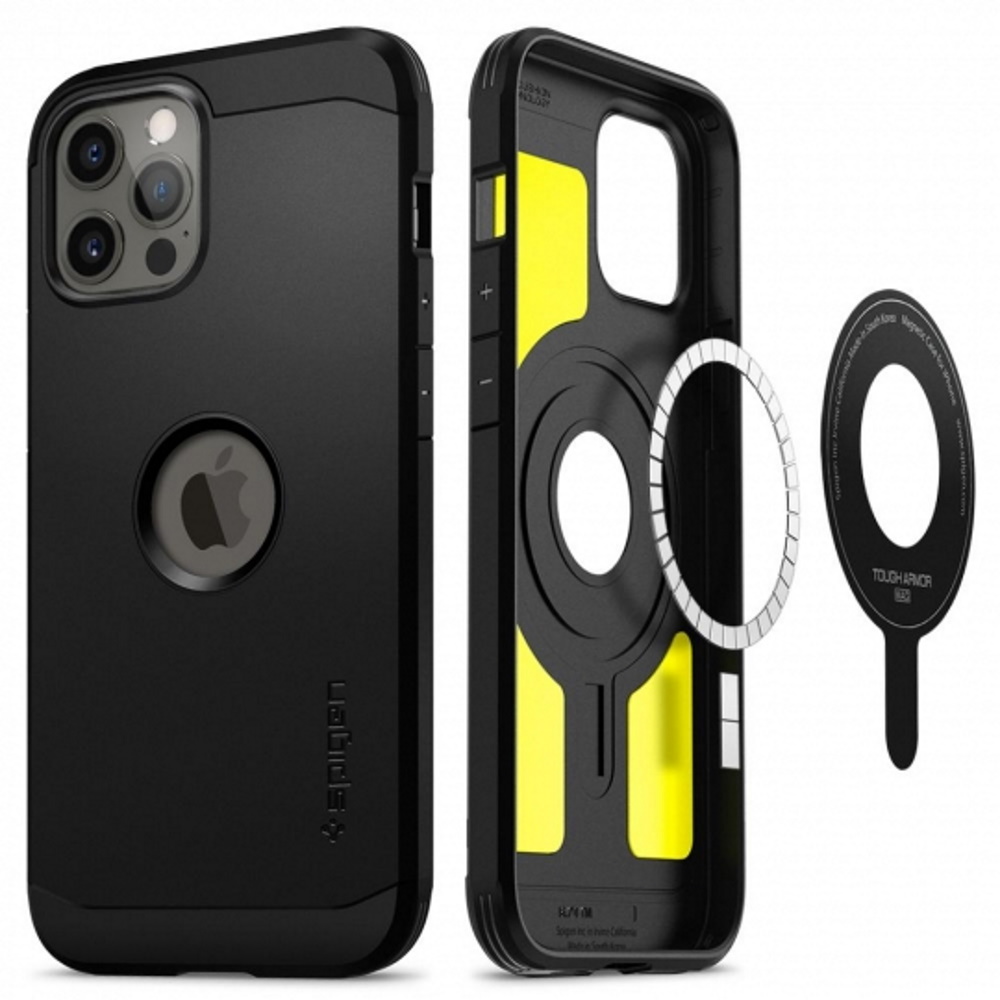 Spigen nak�adka Tough Armor Mag MagSafe czarna Apple iPhone 12 Pro / 2