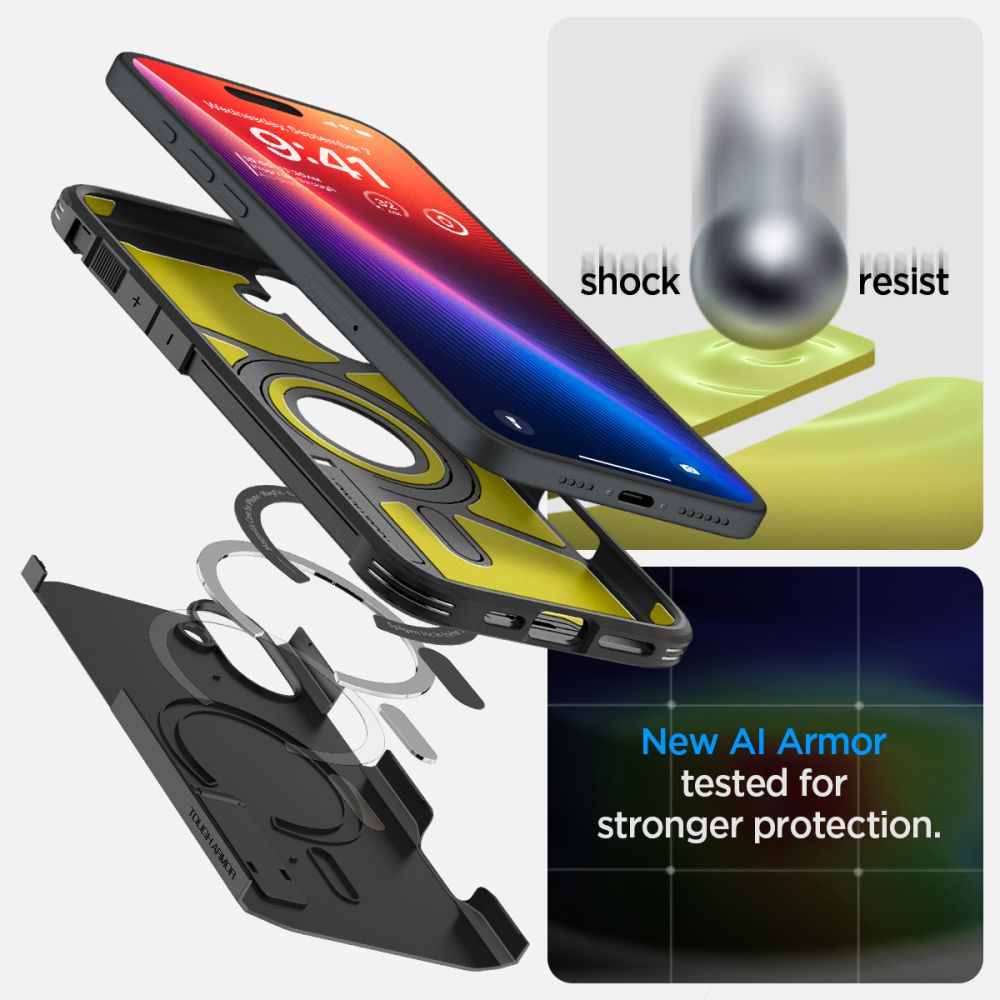 Spigen nak�adka Tough Armor Mag MagSafe czarny Apple iPhone 16 Plus / 10