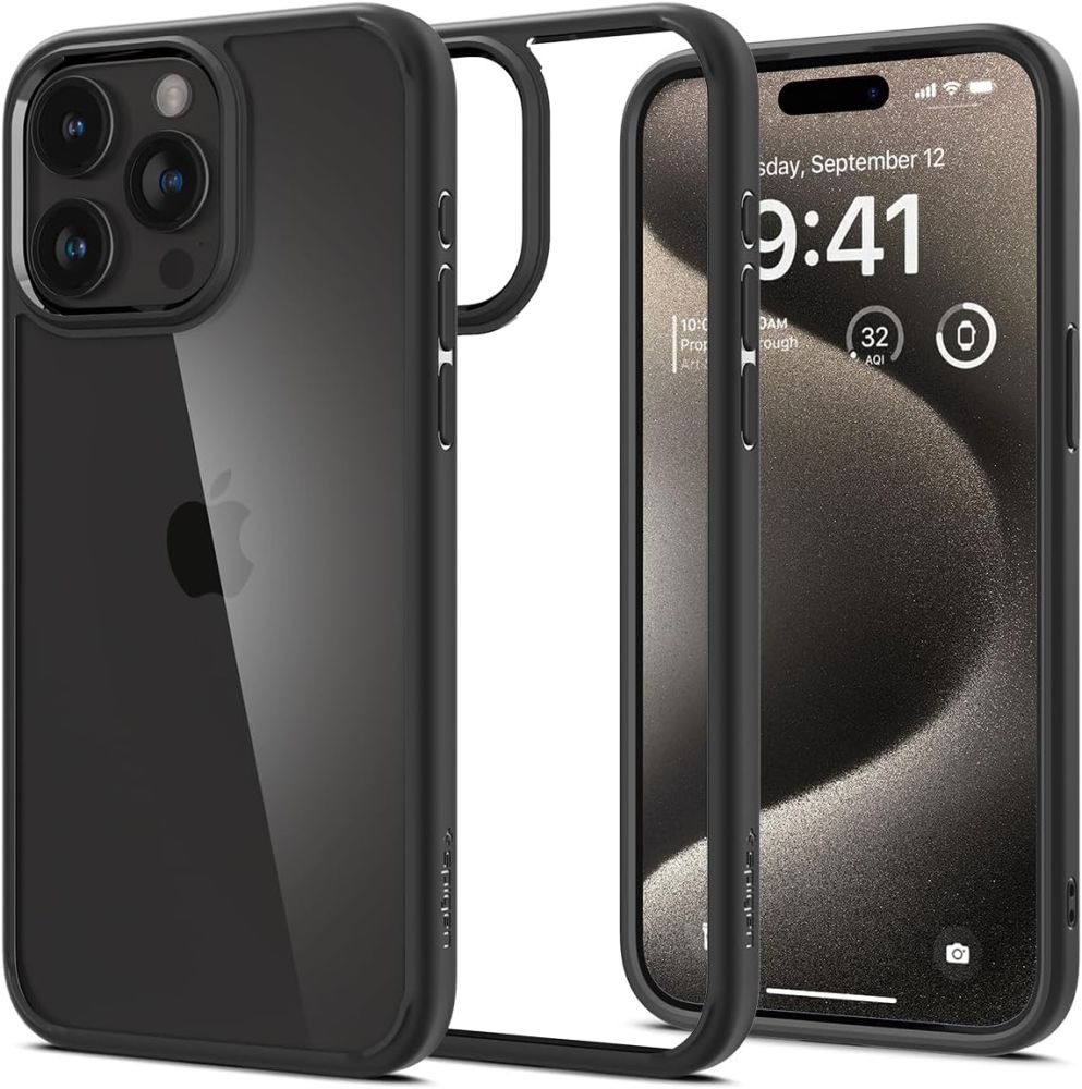 Spigen nak�adka Ultra Hybrid czarny Apple iPhone 15 Pro Max