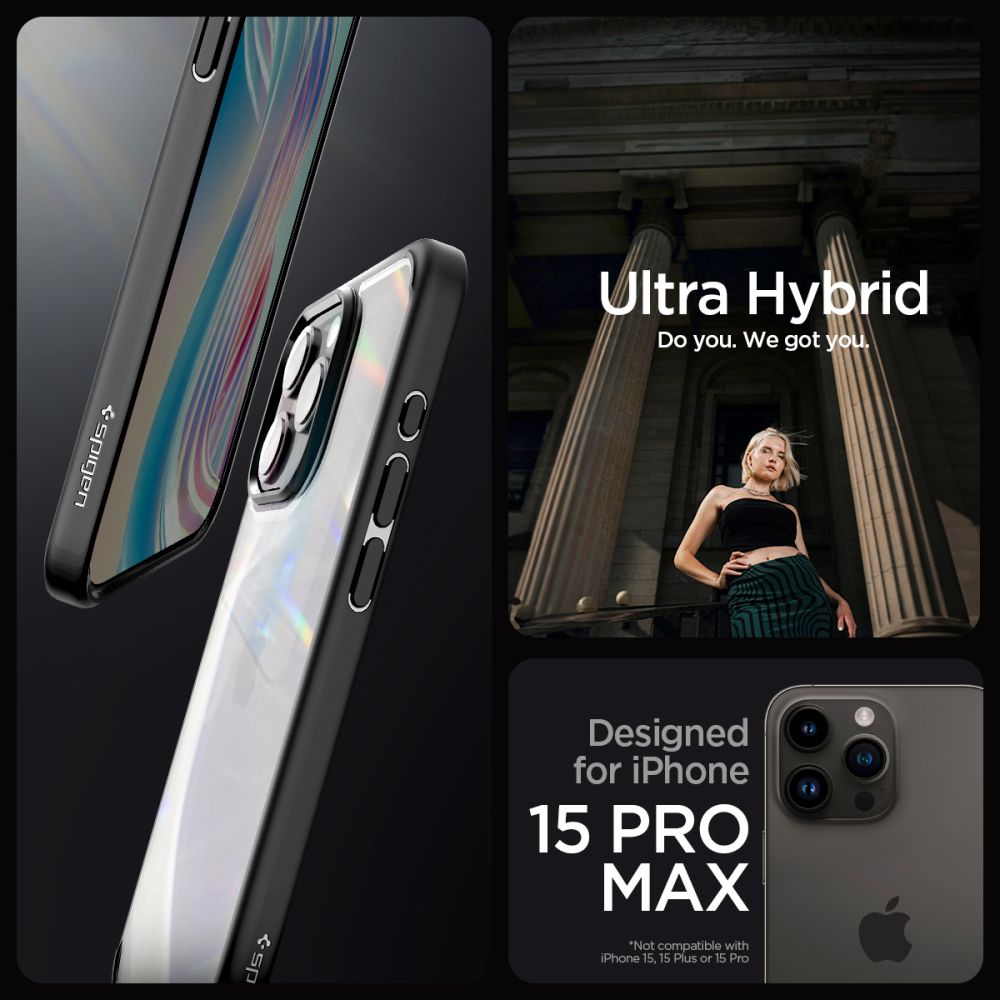 Spigen nakadka Ultra Hybrid czarny Apple iPhone 15 Pro Max / 10