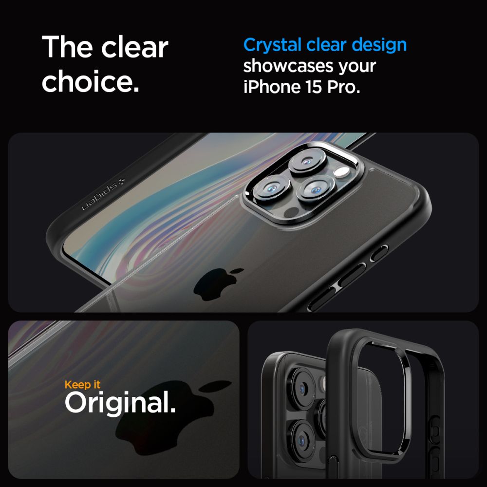 Spigen nakadka Ultra Hybrid czarny Apple iPhone 15 Pro / 11
