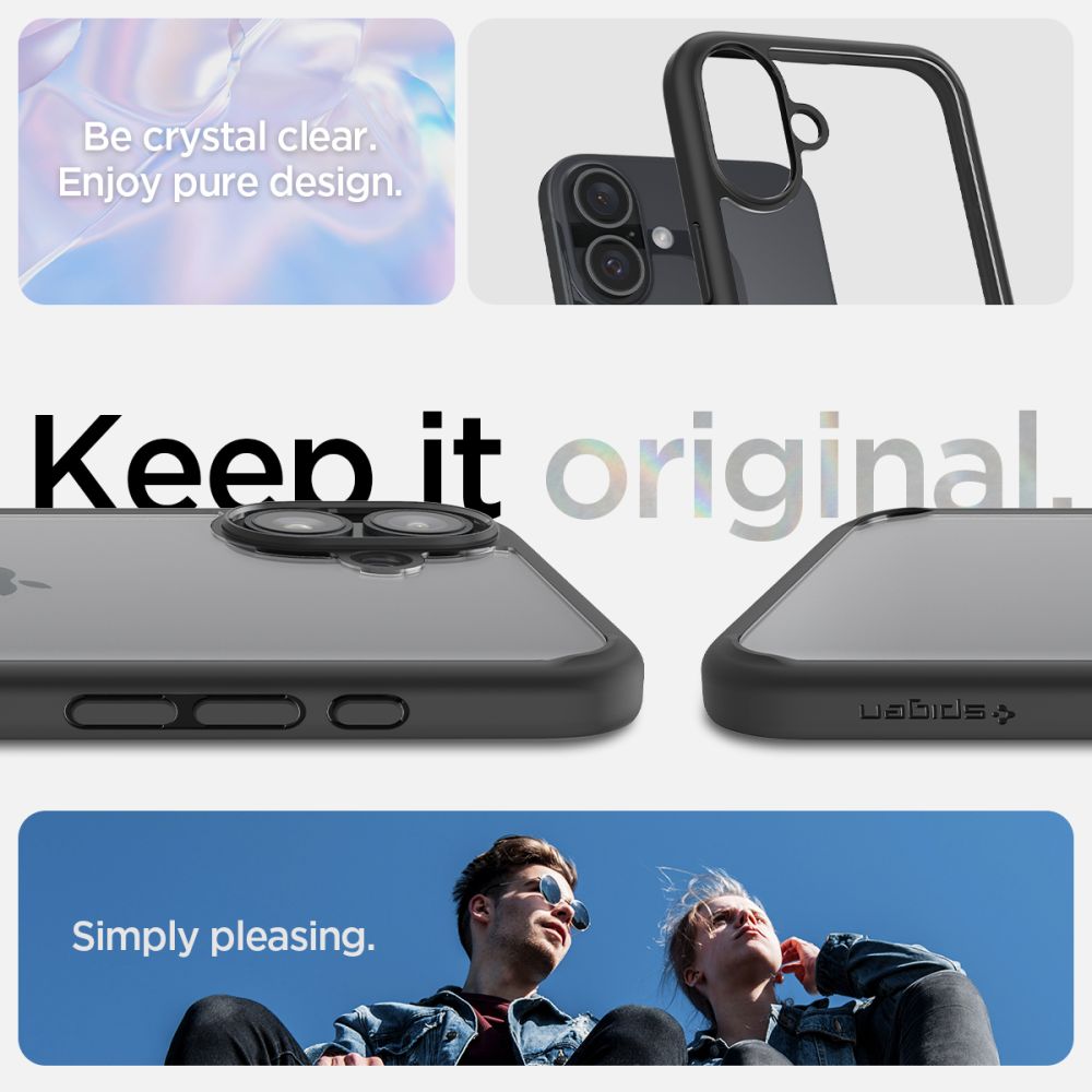 Spigen nak�adka Ultra Hybrid czarny Apple iPhone 16 / 10