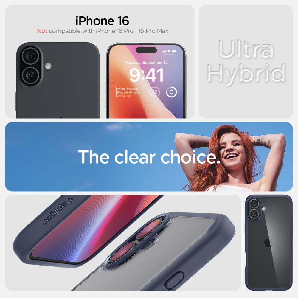 Spigen nak�adka Ultra Hybrid granatowa Apple iPhone 16 / 5