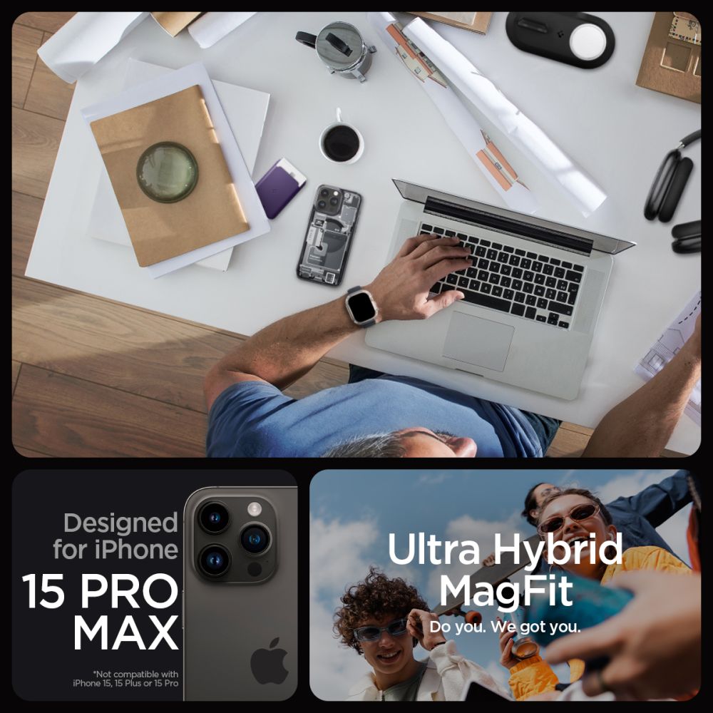 Spigen nak�adka Ultra Hybrid Mag Magsafe Apple iPhone 15 Pro Max / 10