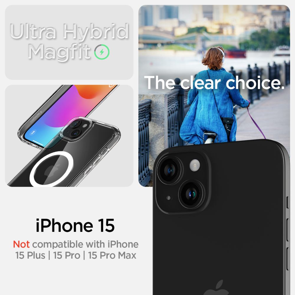 Spigen nakadka Ultra Hybrid Mag Magsafe biaa Apple iPhone 15 / 9