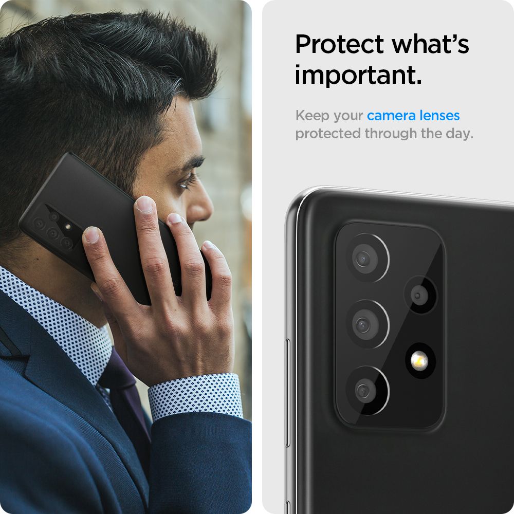 Spigen Optik.tr Camera Lens czarne Samsung A72 / 2