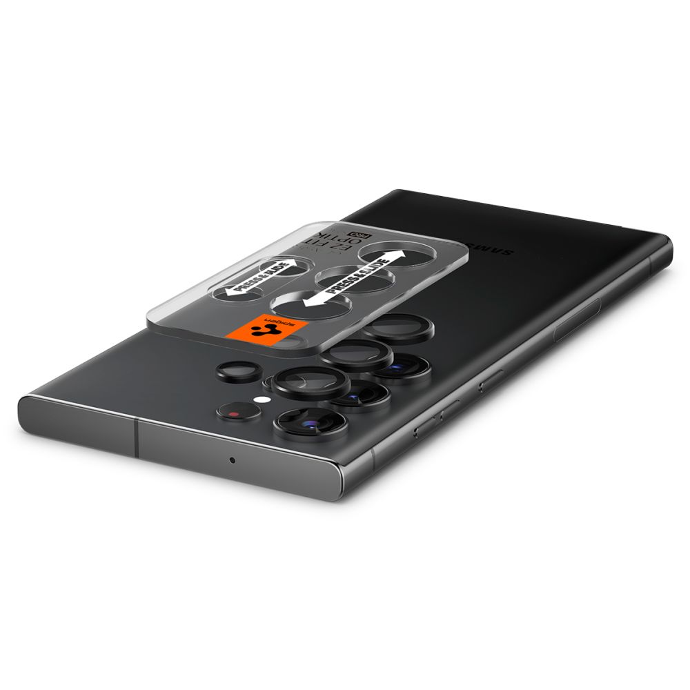 Spigen os�ona aparatu Optik Pro Camera Protector 2-pack czarny Samsung Galaxy S23 Ultra / 6