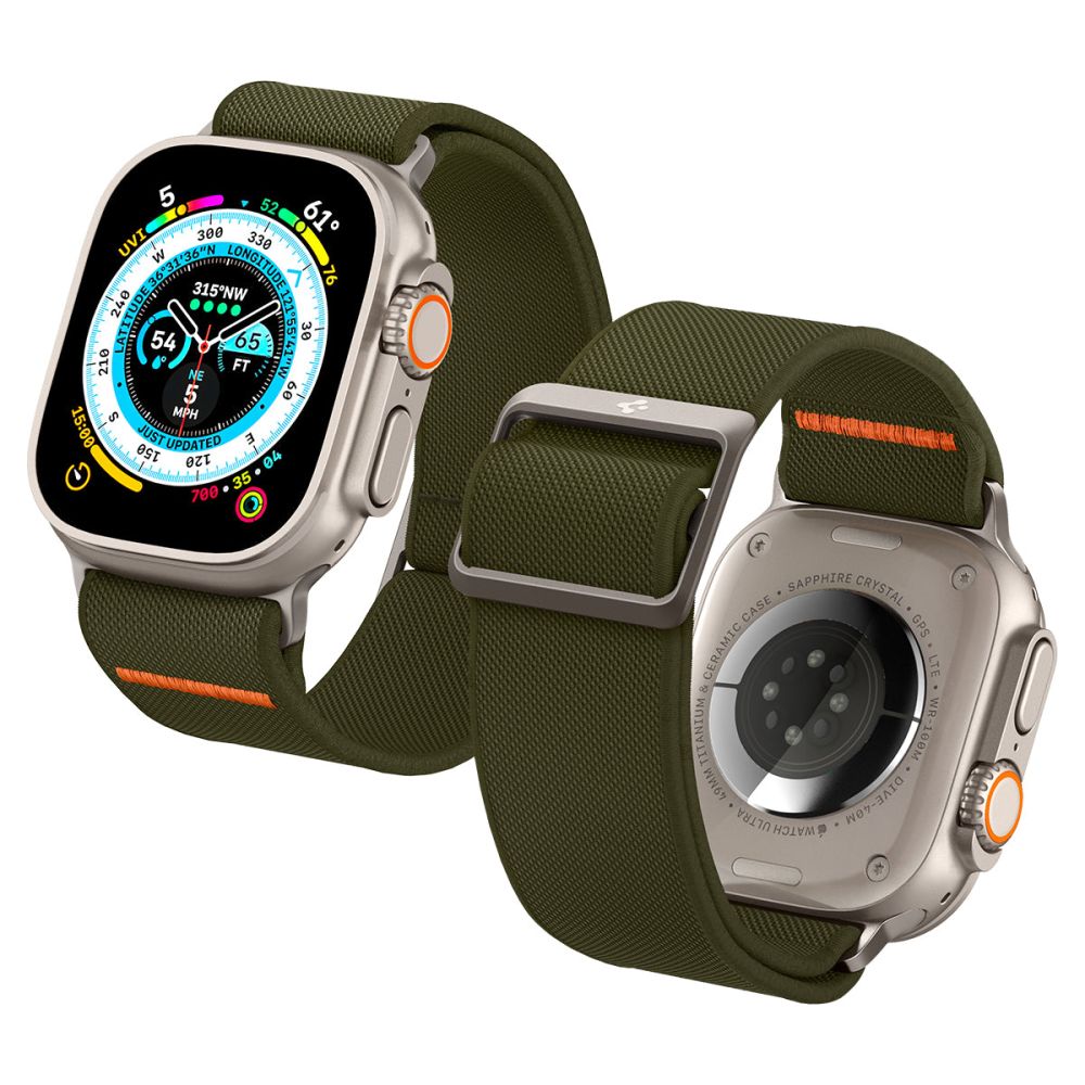 Spigen pasek Fit Lite Ultra do Apple Watch 4 / 5 / 6 / 7 / 8 / SE / Ultra (42 / 44 / 45 / 49 Mm) khaki / 2