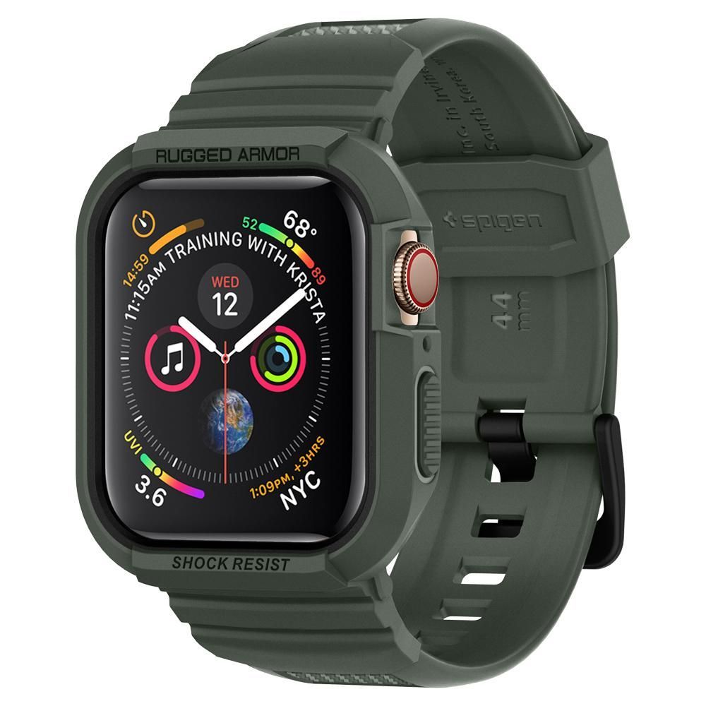 Spigen pasek Rugged Armor Pro do Apple Watch 4 / 5 / 6 / SE 44 mm zielony