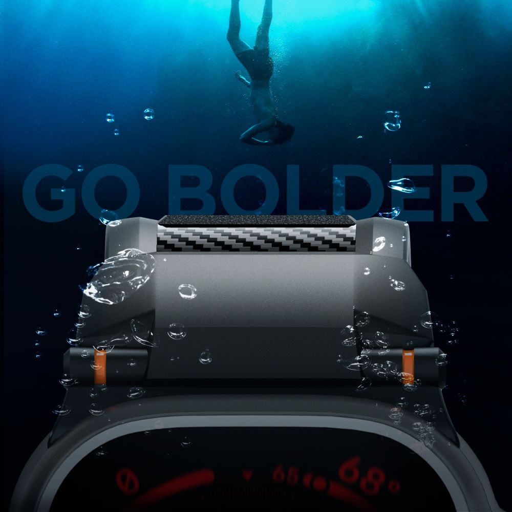 Spigen pasek Rugged Band do Apple Watch 4 / 5 / 6 / 7 / 8 / 9 / SE / Ultra 1/2 (42 / 44 / 45 / 49mm) czarny mat / 11