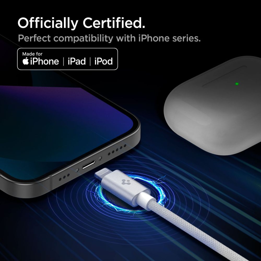 Spigen PB2200 Arcwire Lightning Cable 200cm bia�y / 4