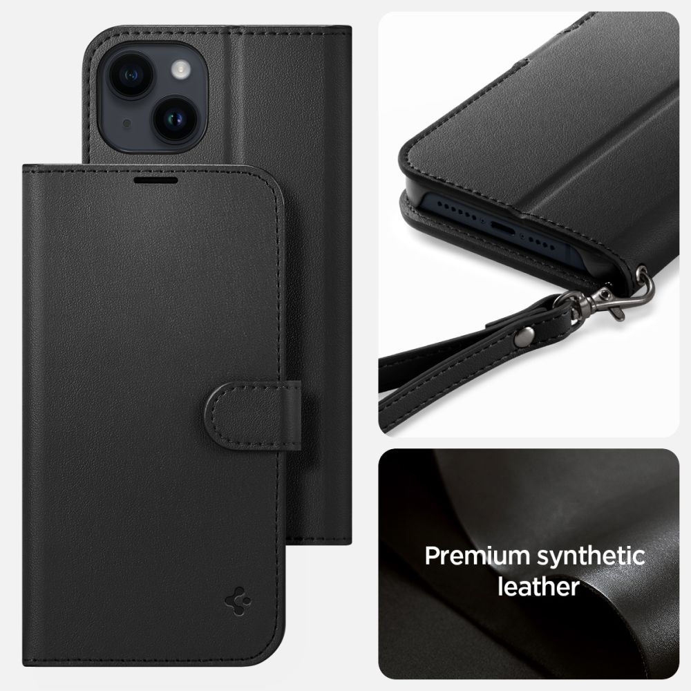 Spigen Pokrowiec Wallet S black Apple iPhone 14 / 11
