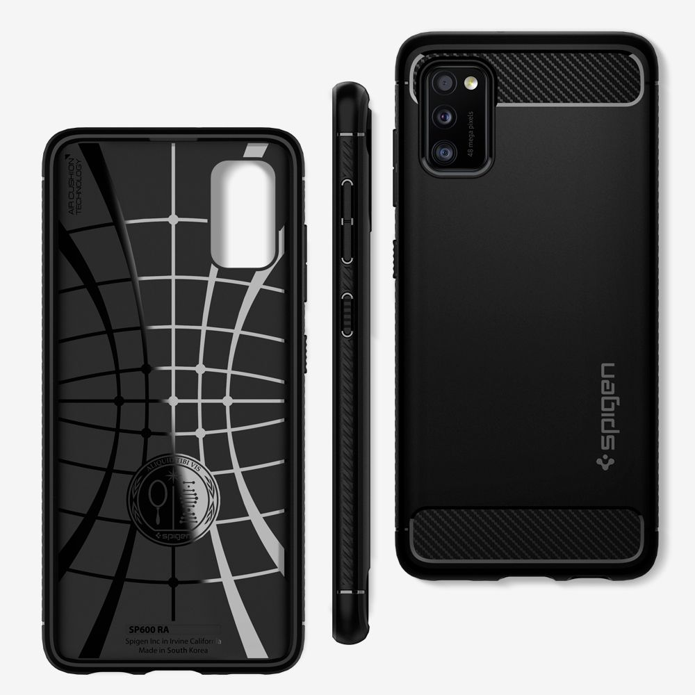 Spigen Rugged Armor Czarne Samsung Galaxy A41 / 9