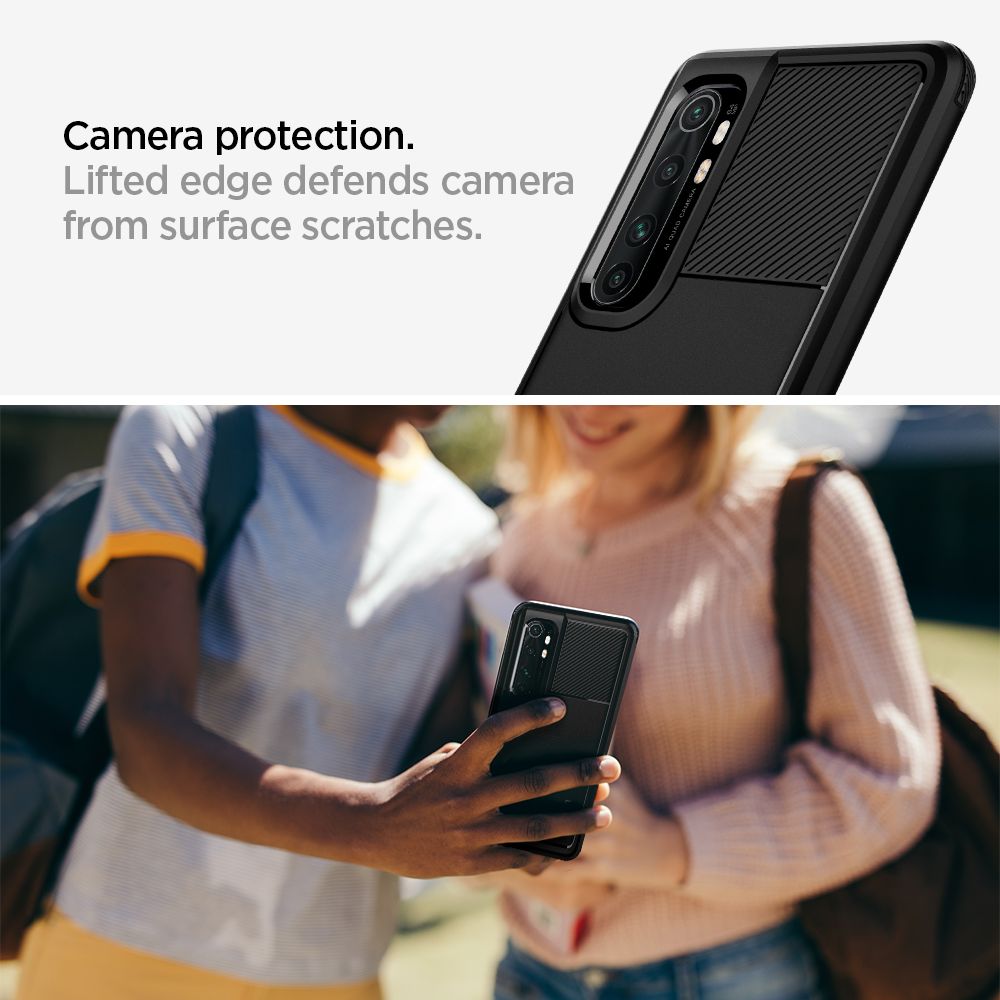 Spigen Rugged Armor Czarne Xiaomi Mi Note 10 Lite / 5