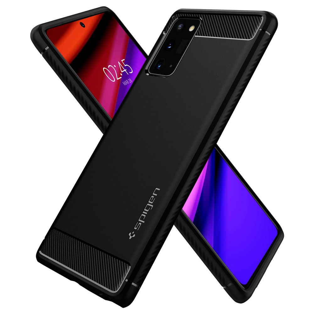 Spigen Rugged Armor Czarne Samsung Galaxy Note 20 / 10