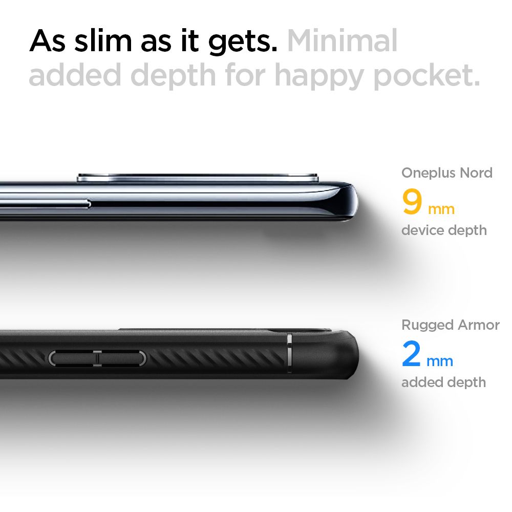 Spigen Rugged Armor Czarne OnePlus Nord / 11
