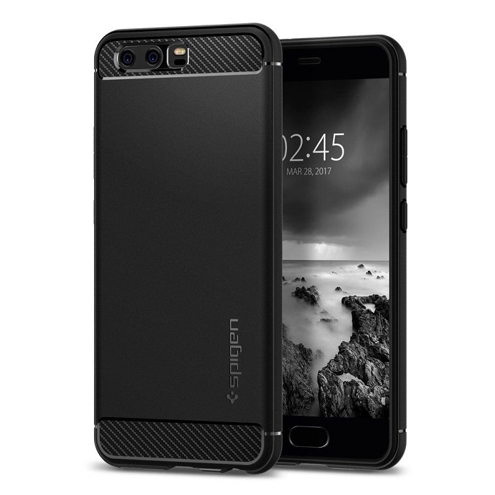 Spigen Rugged Armor czarne Huawei P10