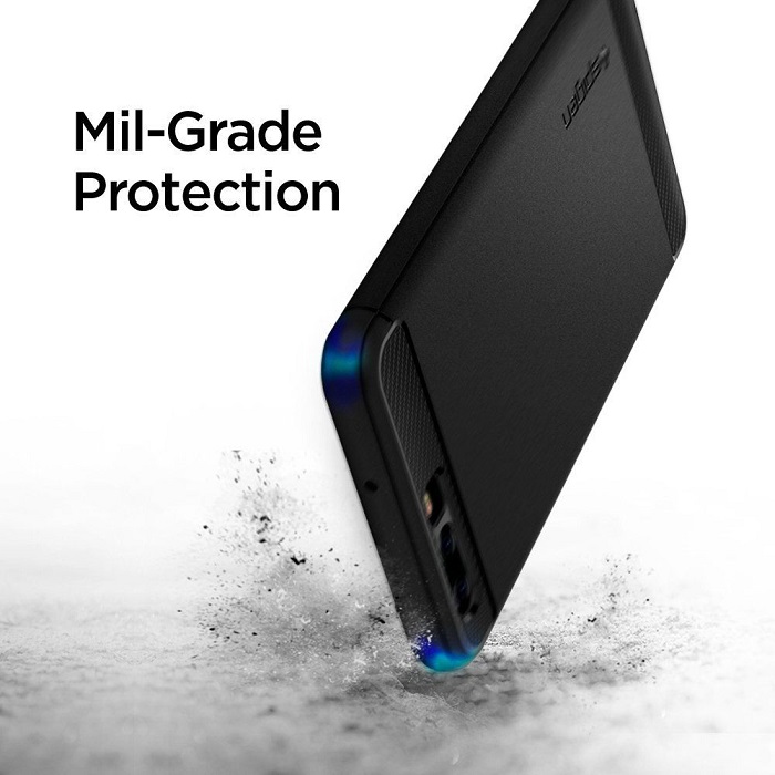 Spigen Rugged Armor czarne Huawei P10 / 5