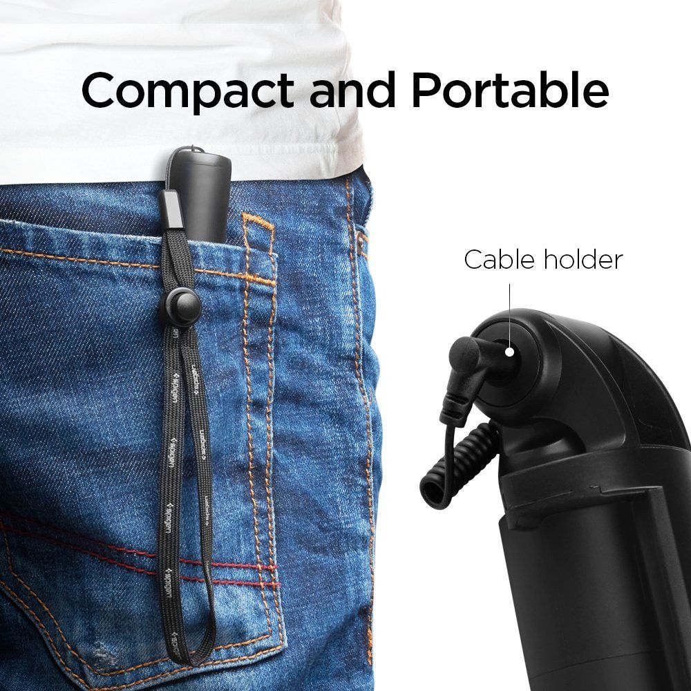 Spigen S530 Selfie Stick czarny / 3