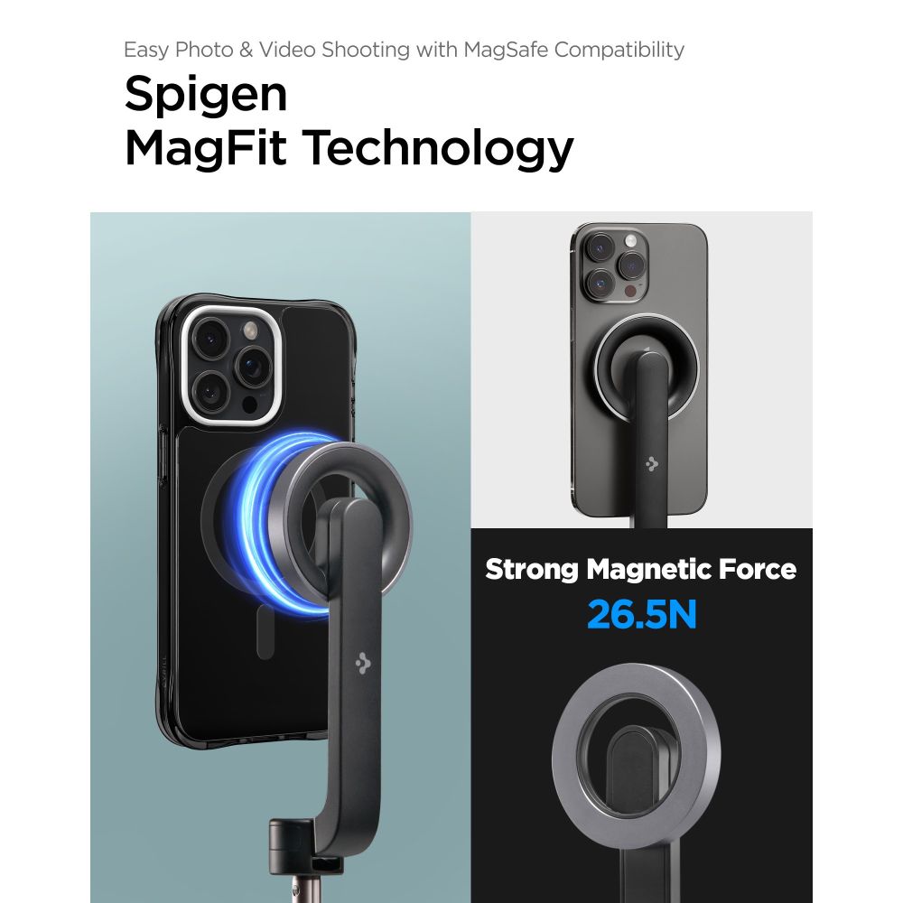 Spigen selfie stick S570W tripod MagSafe z Bluetooth czarny / 12