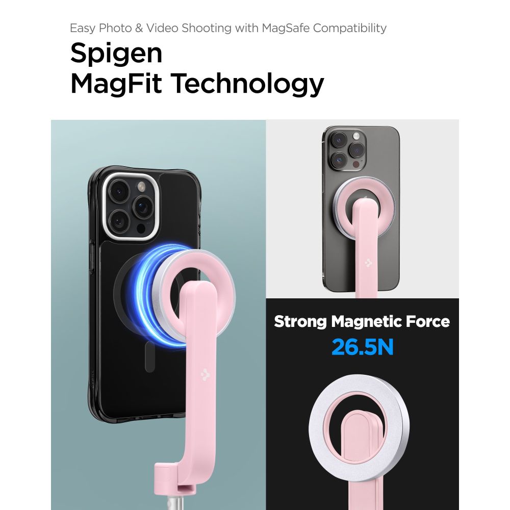 Spigen selfie stick S570W tripod MagSafe z Bluetooth rowy / 3