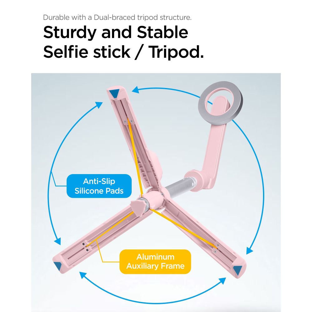 Spigen selfie stick S570W tripod MagSafe z Bluetooth rowy / 6