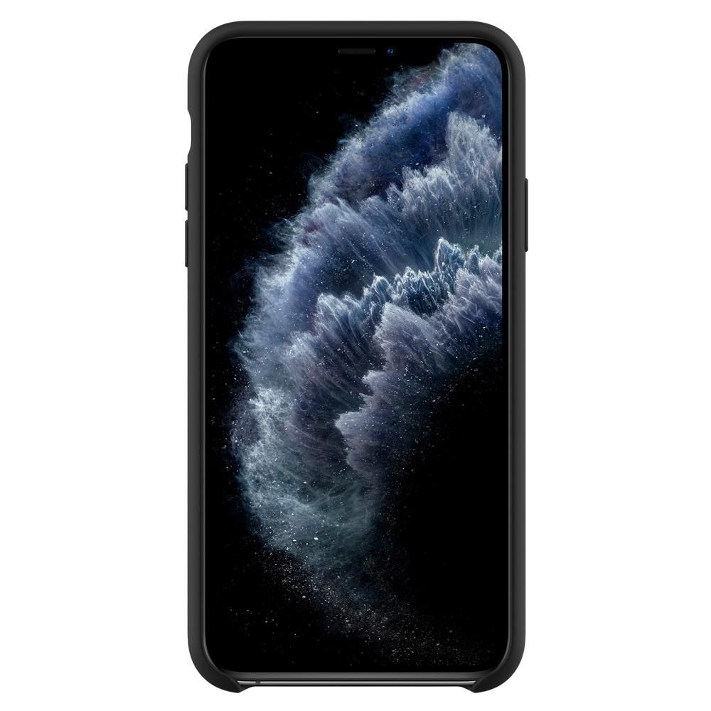 Spigen Silicone Fit Czarne Apple iPhone 11 Pro / 3