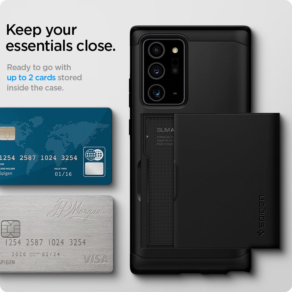 Spigen Slim Armor Cs Czarne Samsung Galaxy Note 20 Ultra / 9 Spigen Slim Armor Cs Czarne Samsung Galaxy Note 20 Ultra / 9