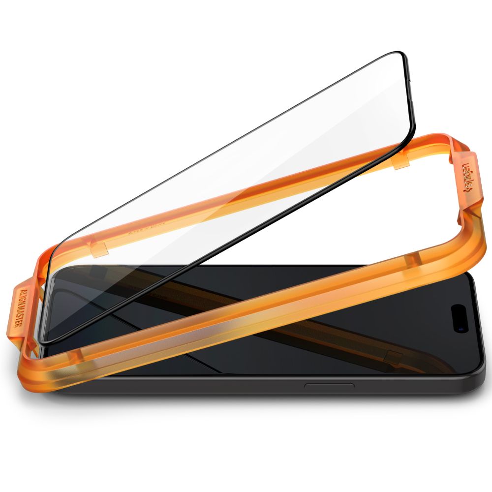 Spigen szko hartowane ALM GLASS FC 2-PACK czarny Apple iPhone 15 Pro / 4
