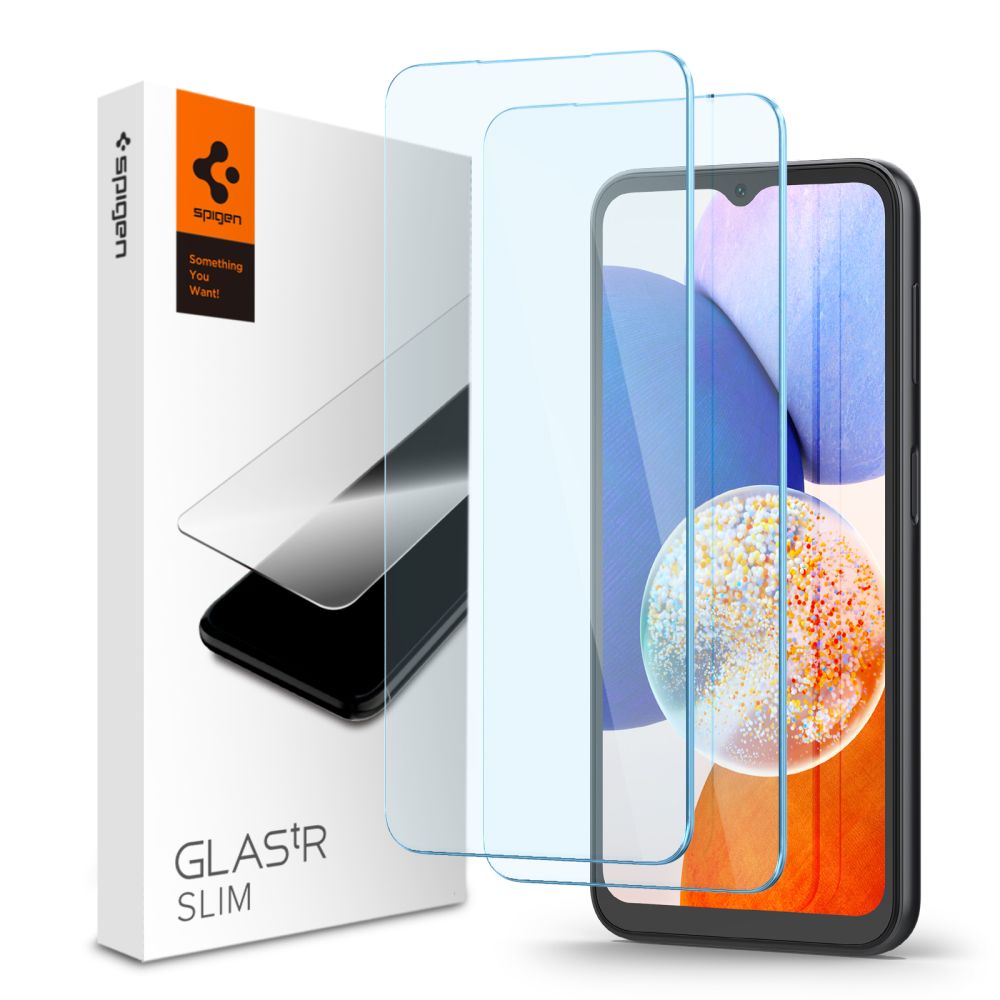 Spigen szko hartowane Glas. TR Slim 2-pack Samsung Galaxy A14 4G