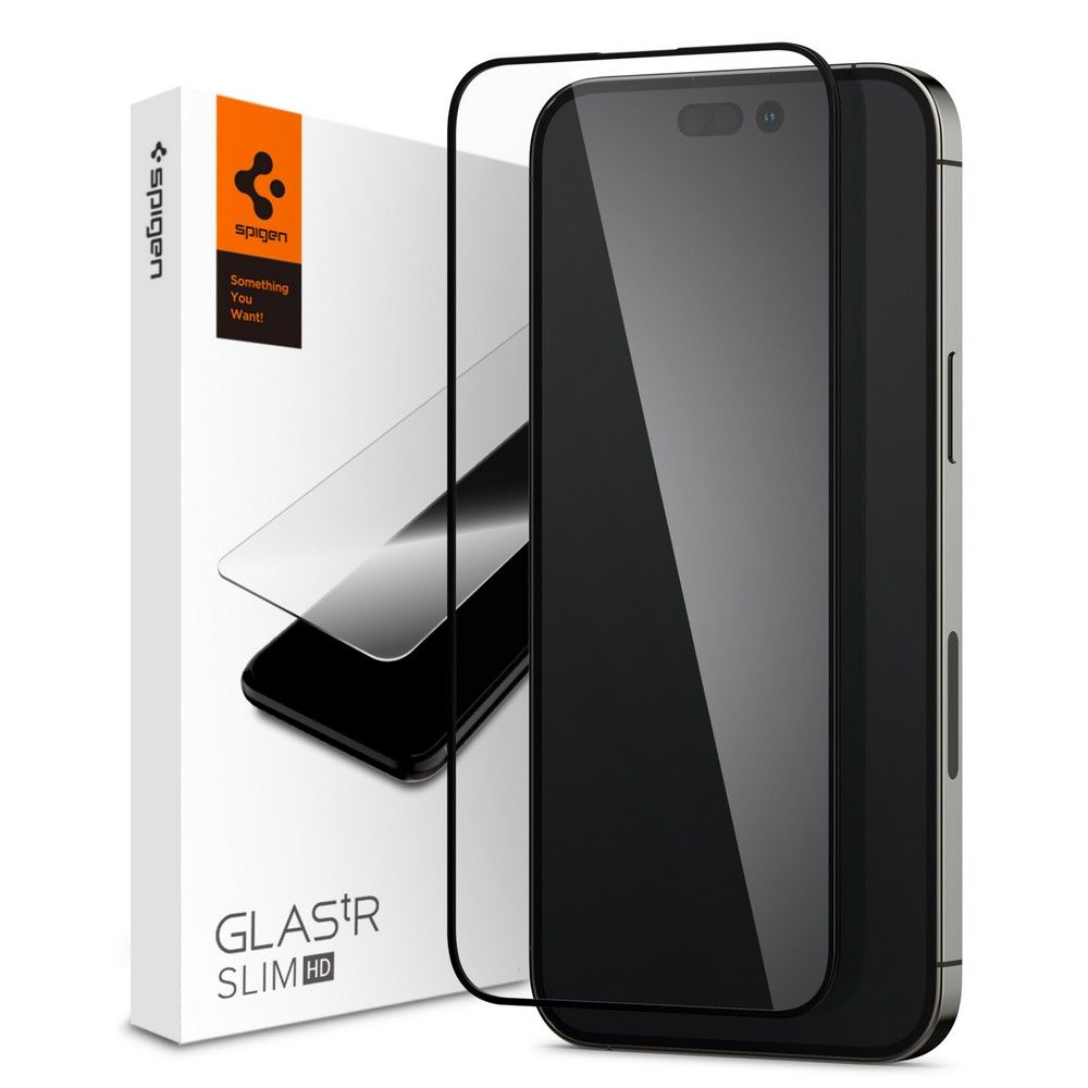 Spigen szko hartowane  Glass FC czarna Apple iPhone 14 Pro
