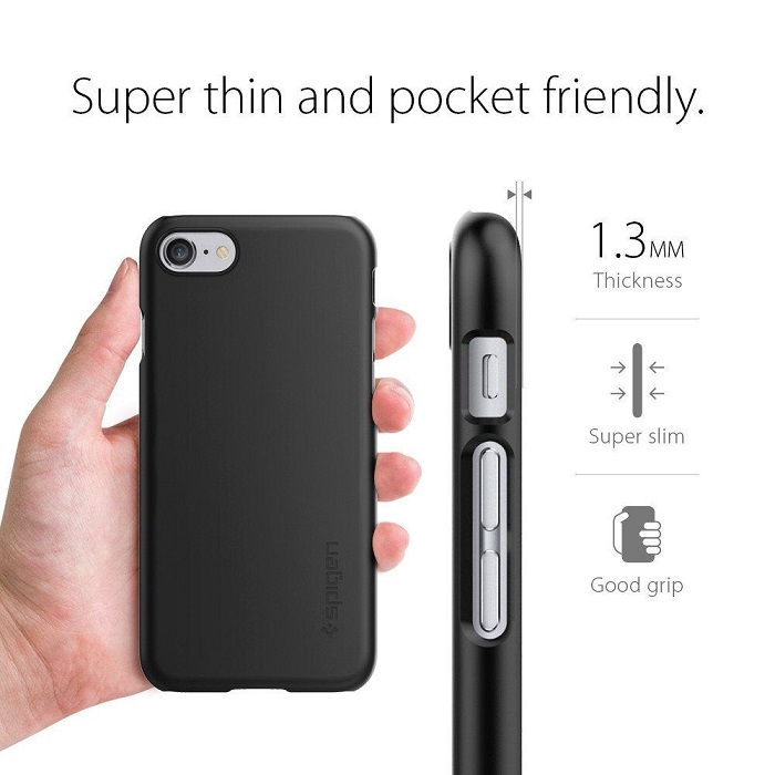 Spigen Thin Fit black Apple iPhone 8 / 9