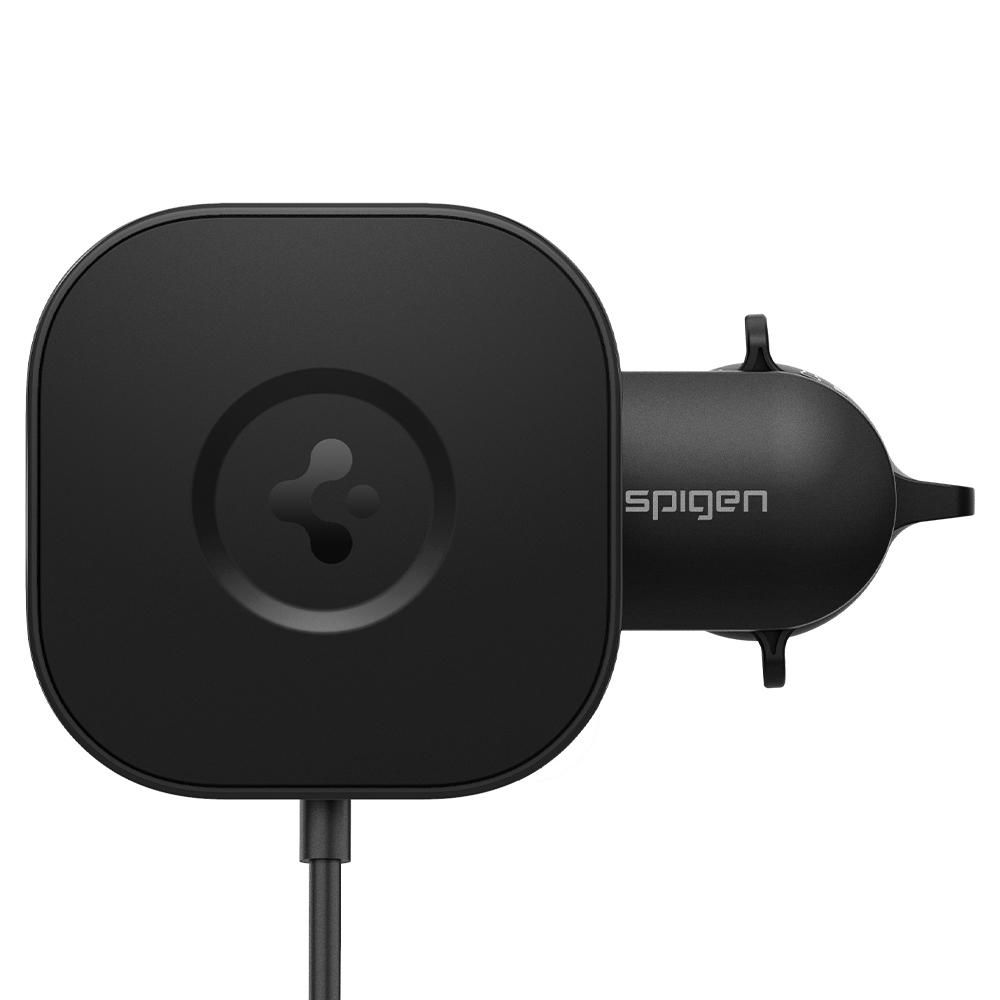 Spigen uchwyt magnetyczny z �adowark� ITS12W Onetap Magnetic Magsafe Vent Car Charger czarny / 3