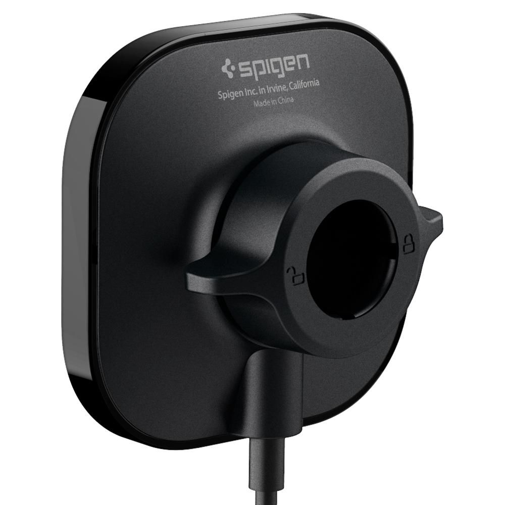 Spigen uchwyt magnetyczny z �adowark� ITS12W Onetap Magnetic Magsafe Vent Car Charger czarny / 5