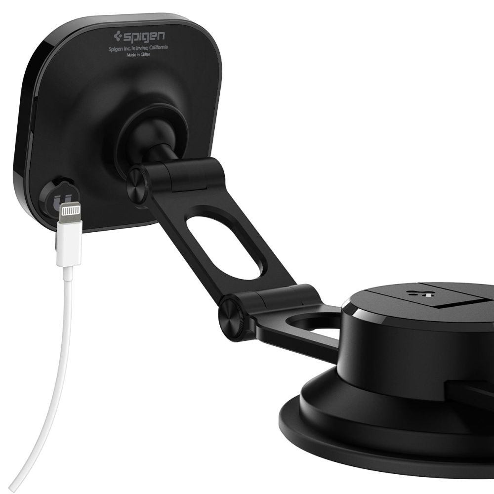 Spigen uchwyt samochodowy ITS35-3 Onetap Magnetic Magsafe Windshield & Dashboard Car Mount black / 3