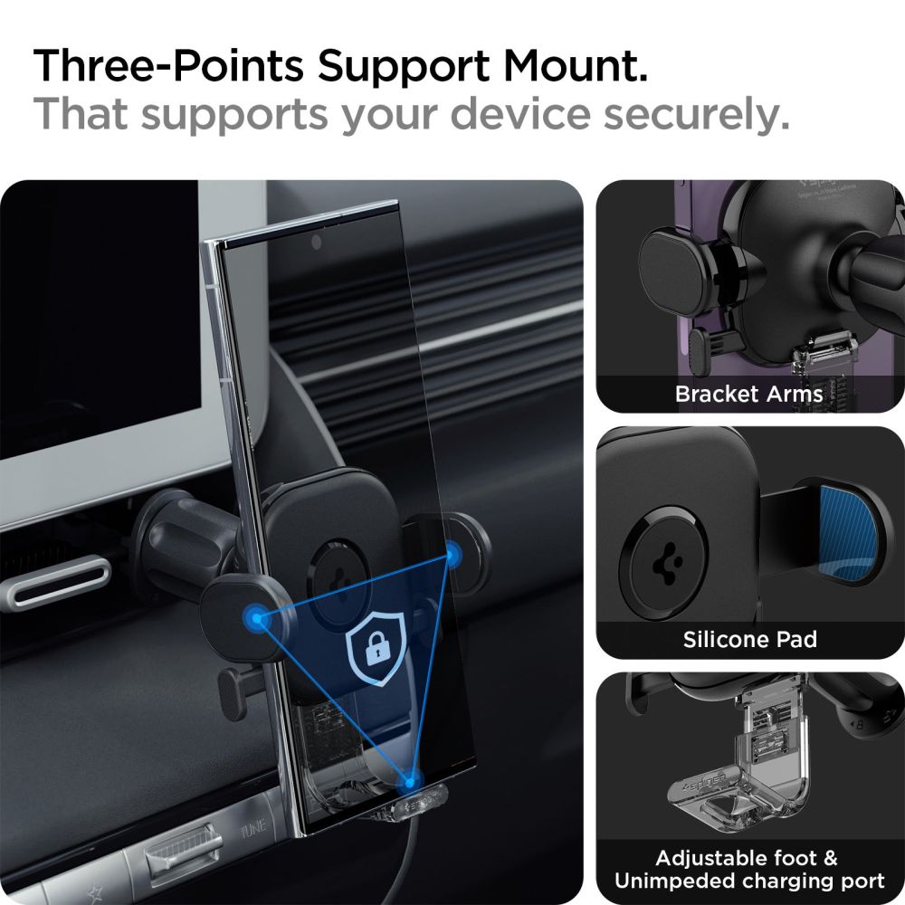 Spigen uchwyt samochodowy UTS12 Onetap Universal Vent Car Mount black / 6