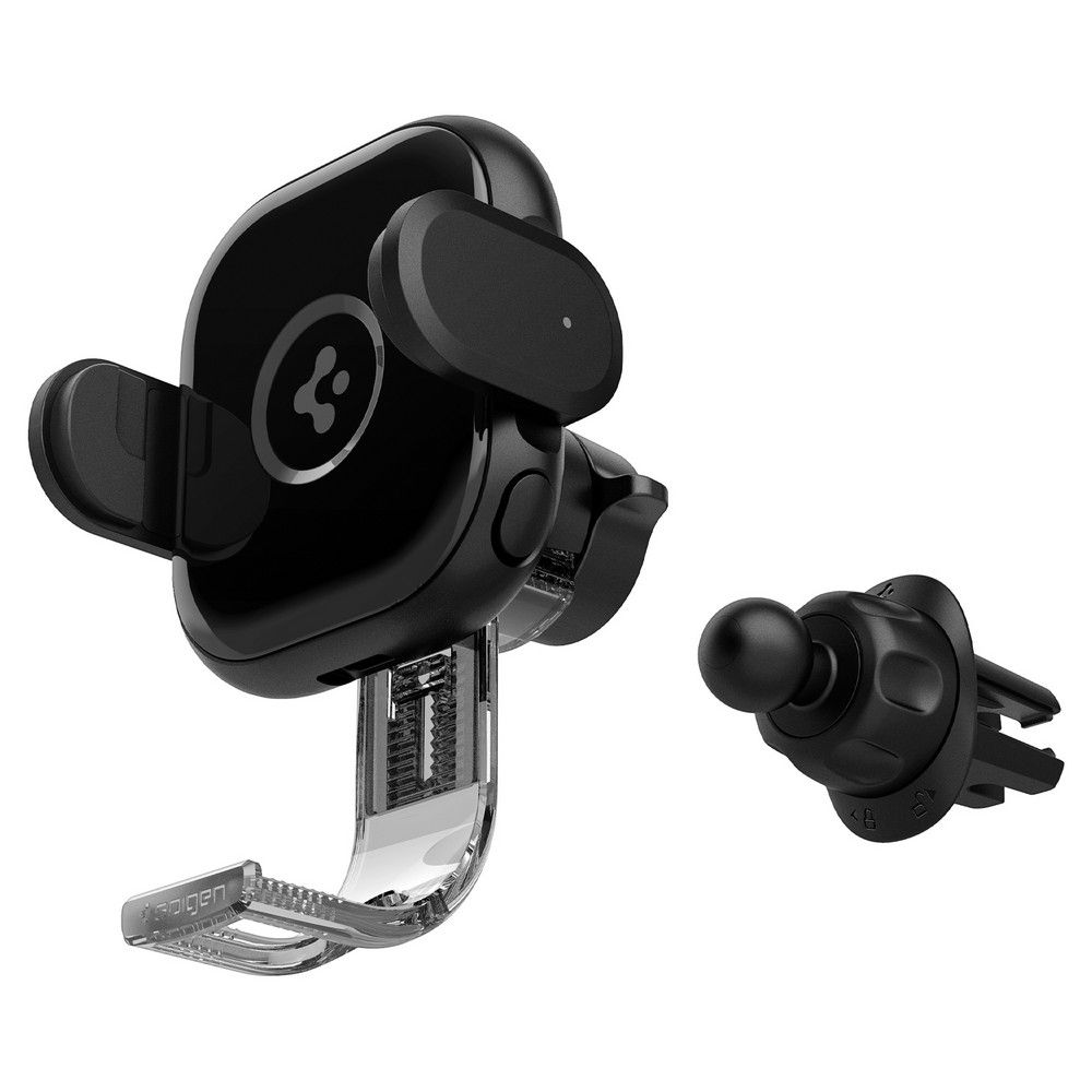 Spigen uchwyt samochodowy z �adowark� UTS12W Onetap Universal Vent Car Mount Wireless Charger black / 3
