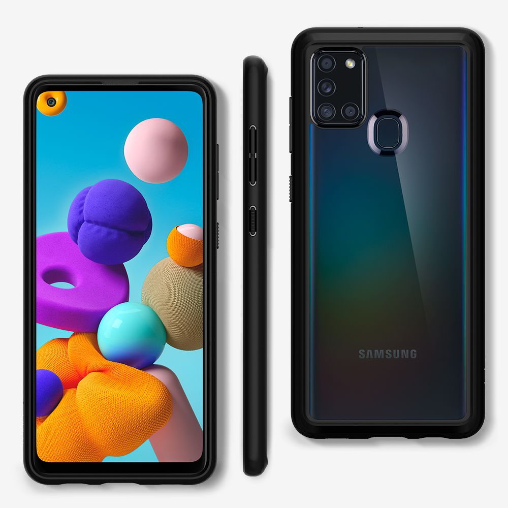 Spigen Ultra Hybrid Galaxy A21s Czarne Samsung Galaxy A21s / 6