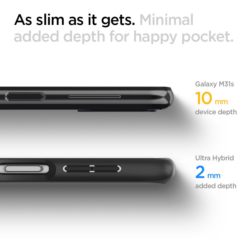 Spigen Ultra Hybrid Galaxy M31s Czarne Samsung Galaxy M31s / 8