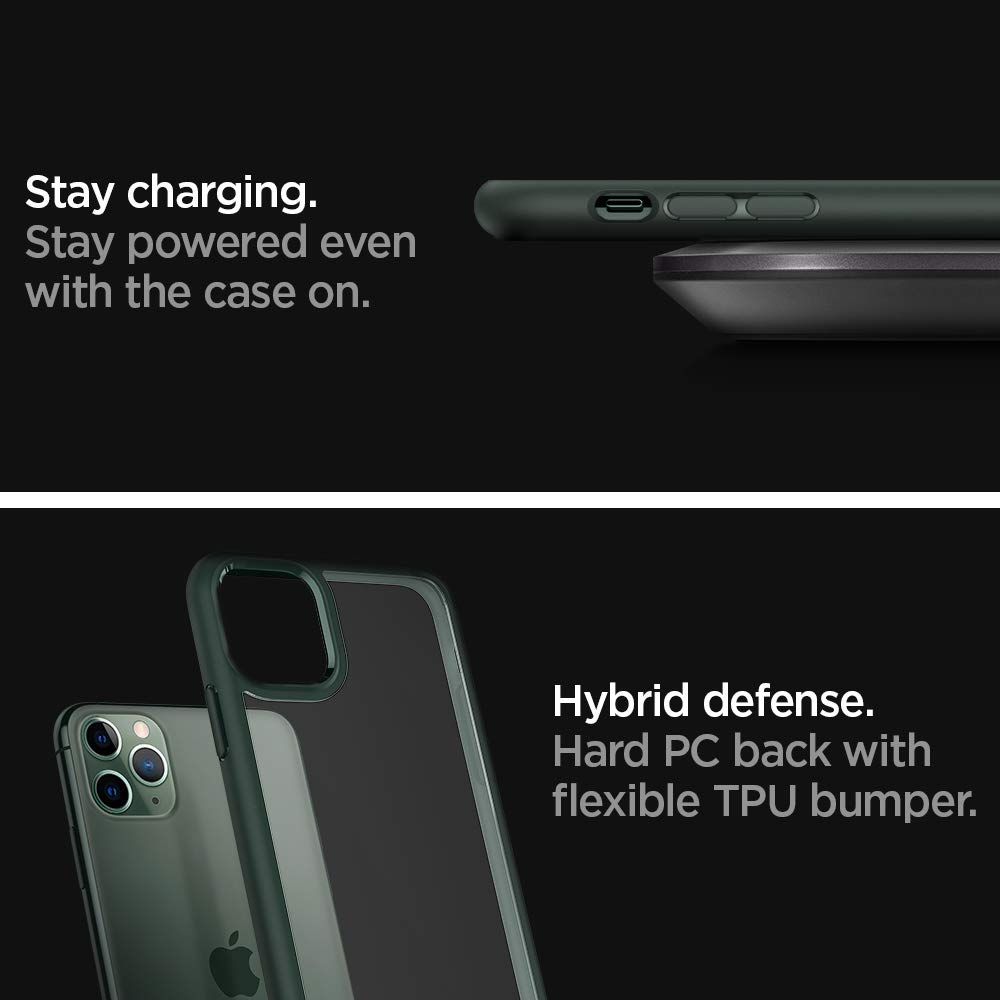 Spigen Ultra Hybrid Midnight Zielone Apple iPhone 11 Pro / 2 Spigen Ultra Hybrid Midnight Zielone Apple iPhone 11 Pro / 2