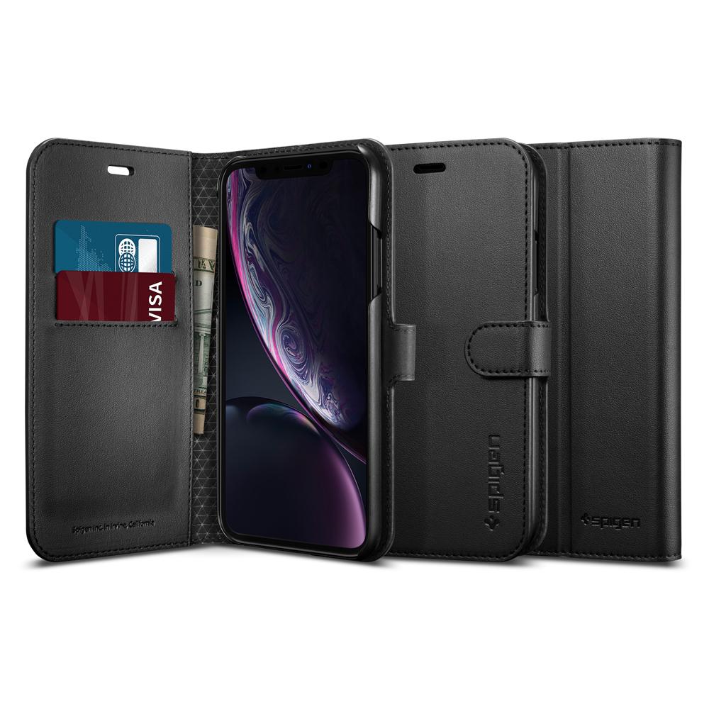 Spigen Wallet S black Apple iPhone XR