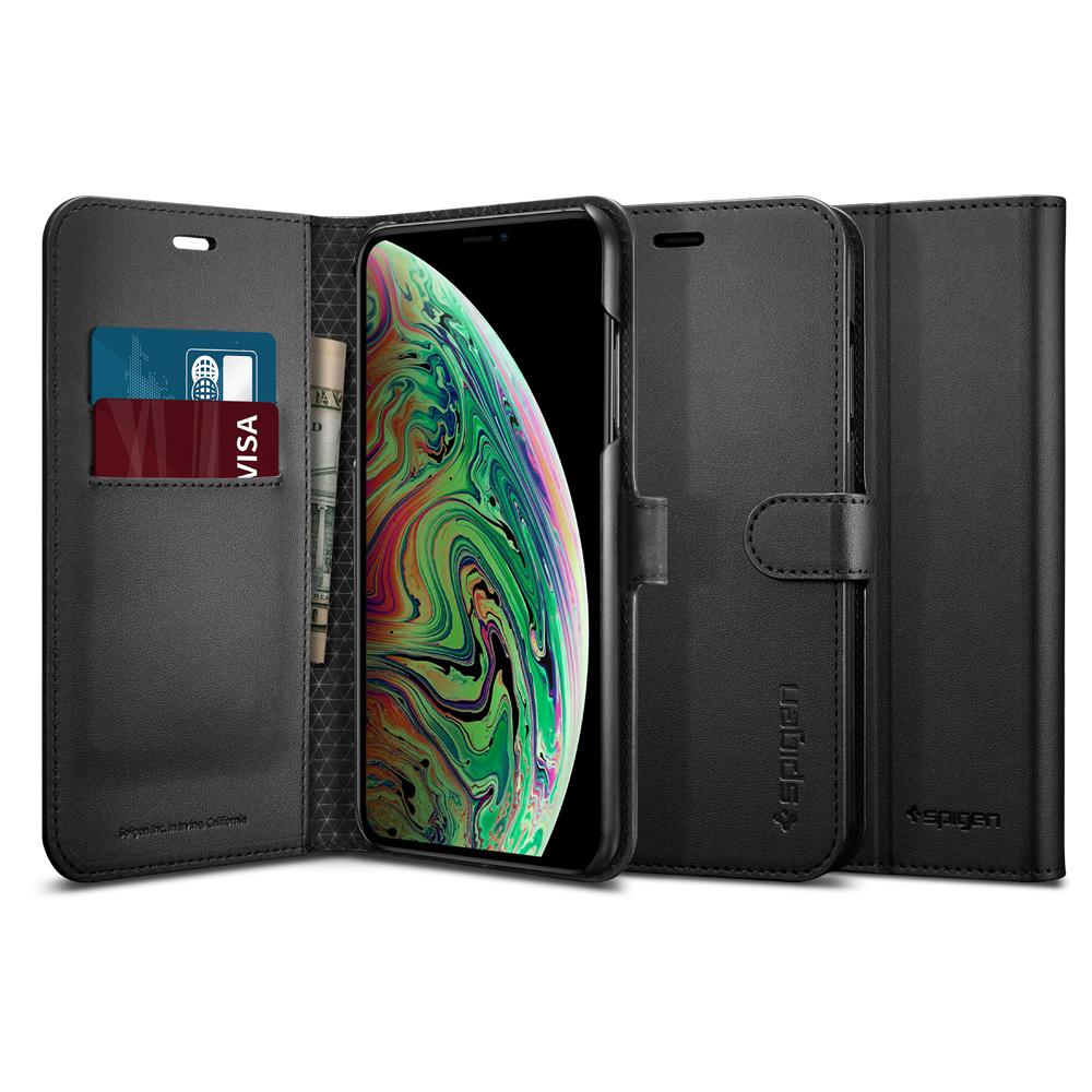 Spigen Wallet S black Apple iPhone XS Max