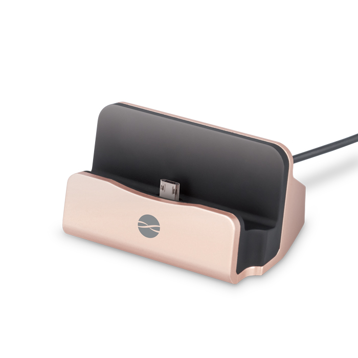 Stacja dokuj�ca MicroUSB DS-01 r�owo-z�ota / 2