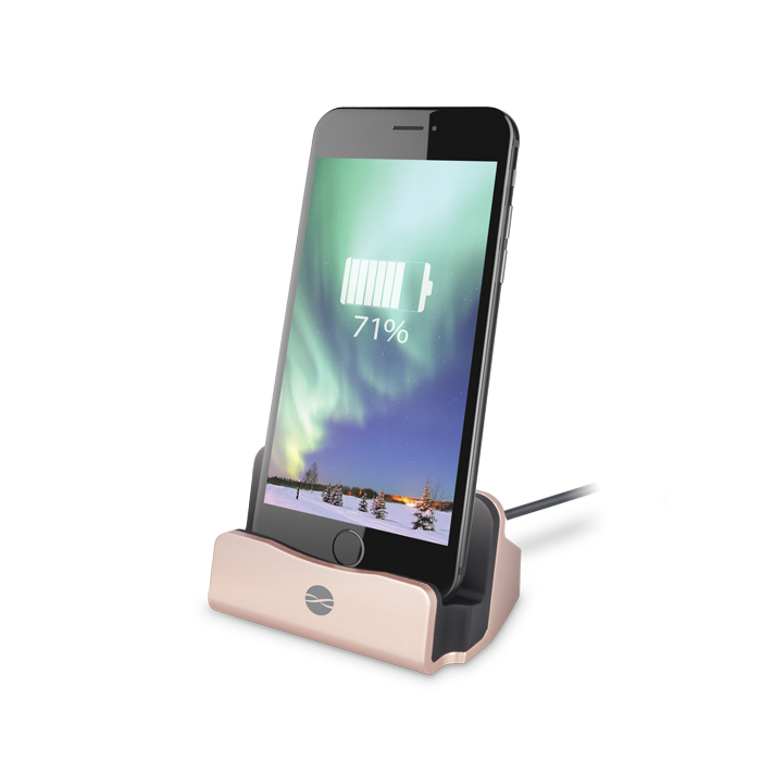 Stacja dokuj�ca MicroUSB DS-01 r�owo-z�ota / 3