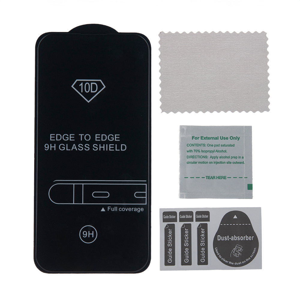 Szk�o hartowane 10D czarny Apple iPhone 16 / 2