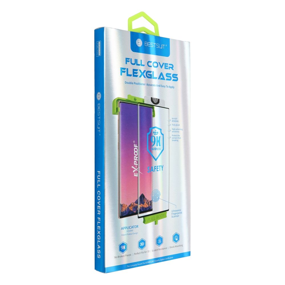 Szk�o hartowane 2.5D Full Glue 9H Bestsuit Flexible czarny Samsung Galaxy Flip 8