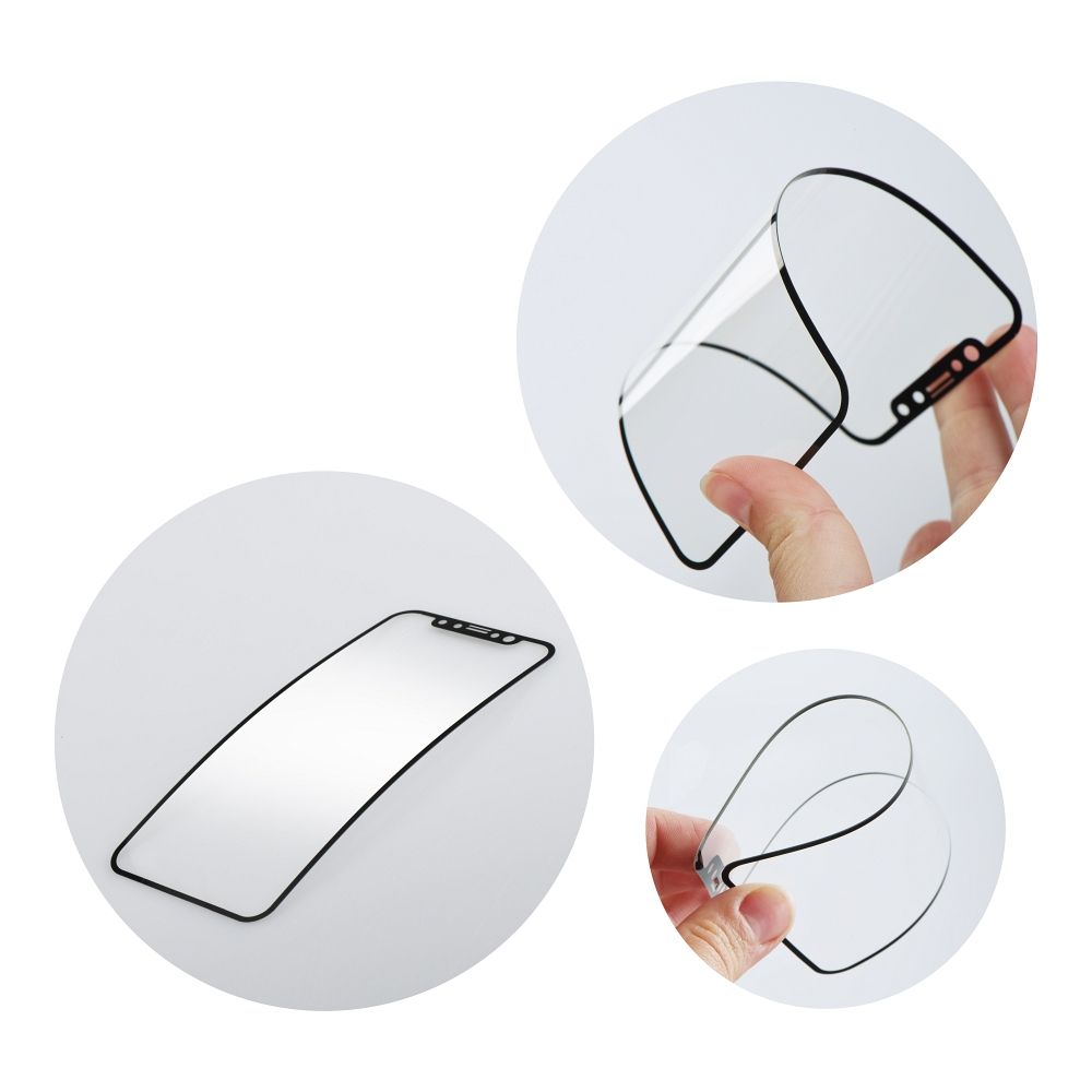 Szk�o hartowane 2.5D Full Glue 9H Bestsuit Flexible czarny Samsung Galaxy Flip 8 / 8
