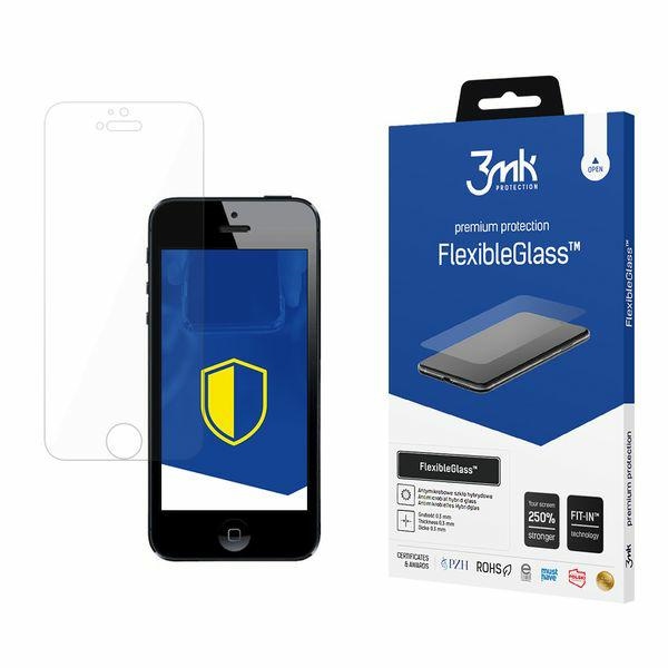 Szkło hartowane 3MK FlexibleGlass Apple iPhone 5s Szkło hartowane 3MK FlexibleGlass Apple iPhone 5s