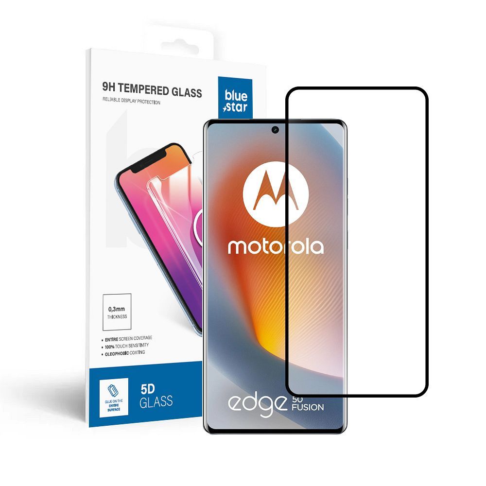 Szkło hartowane 5D czarny Motorola Edge 50 Fusion Szkło hartowane 5D czarny Motorola Edge 50 Fusion