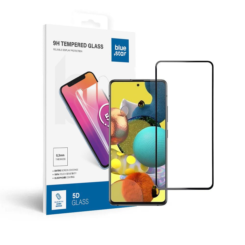 Szkło hartowane 5D czarny Samsung Galaxy A51 5G / 6 Szkło hartowane 5D czarny Samsung Galaxy A51 5G / 6